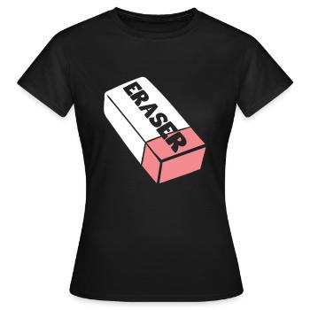 Eraser Costume - Women's T-Shirt - black - Front - AI Model Female 172 dark (172cm)