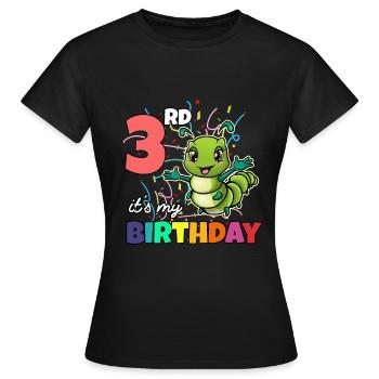 Raupe - Frauen T-Shirt - Schwarz - Vorne - AI Model Female 172 dark (172cm)