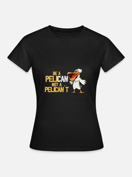 Pelikan - Koszulka damska - czarny