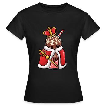 Milkshake Boisson au lait Cadeau au lait - T-shirt Femme - noir - Devant - AI Model Female 172 dark (172cm)