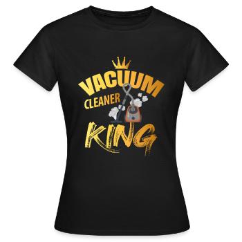 Aspirateur roi - T-shirt Femme - noir - Devant - AI Model Female 172 dark (172cm)