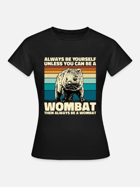 Wombat - Frauen T-Shirt - Schwarz