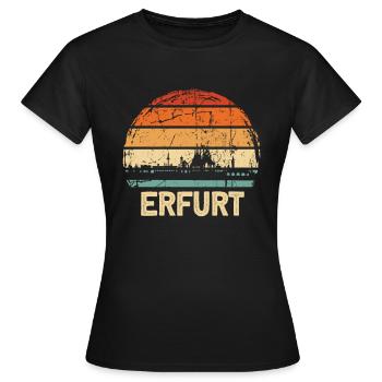 Erfurt - T-shirt Femme - noir - Devant - AI Model Female 172 dark (172cm)