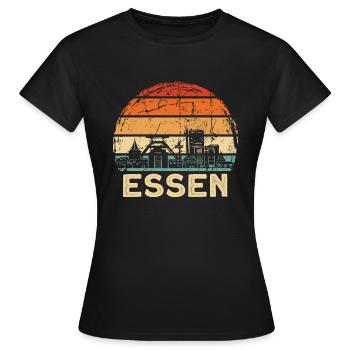 Eat - Women's T-Shirt - black - Front - AI Model Female 172 dark (172cm)