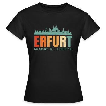 Erfurt - T-shirt Femme - noir - Devant - AI Model Female 172 dark (172cm)