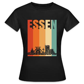 Eat - Women's T-Shirt - black - Front - AI Model Female 172 dark (172cm)