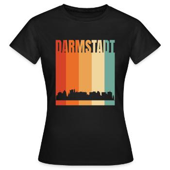 Darmstadt - Frauen T-Shirt - Schwarz - Vorne - AI Model Female 172 dark (172cm)