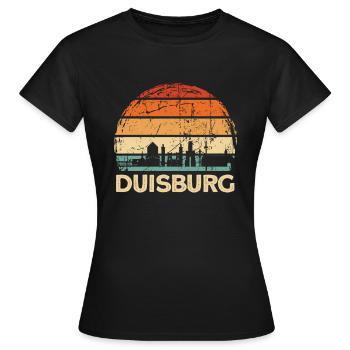 Duisbourg - T-shirt Femme - noir - Devant - AI Model Female 172 dark (172cm)