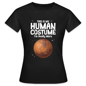 Mars - Frauen T-Shirt - Schwarz - Vorne - AI Model Female 172 dark (172cm)