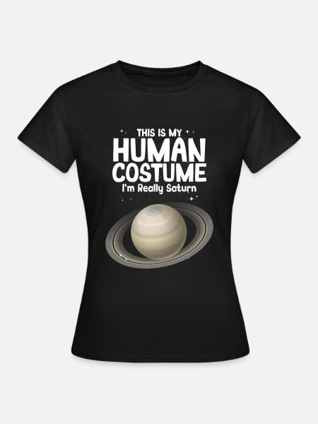 Saturn - Frauen T-Shirt - Schwarz
