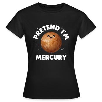 Mercure - T-shirt Femme - noir - Devant - AI Model Female 172 dark (172cm)