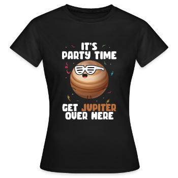 Jupiter - Frauen T-Shirt - Schwarz - Vorne - AI Model Female 172 dark (172cm)