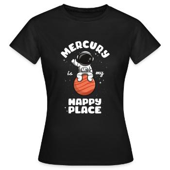 Mercure - T-shirt Femme - noir - Devant - AI Model Female 172 dark (172cm)
