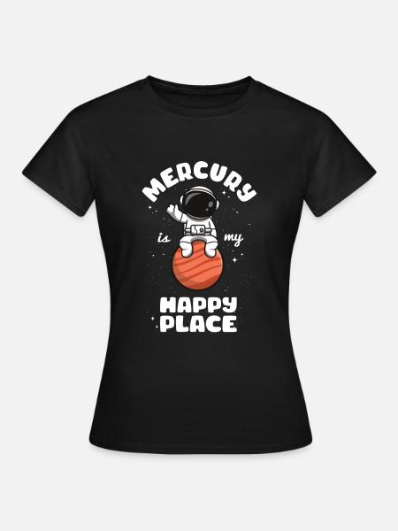 Merkur - Frauen T-Shirt - Schwarz