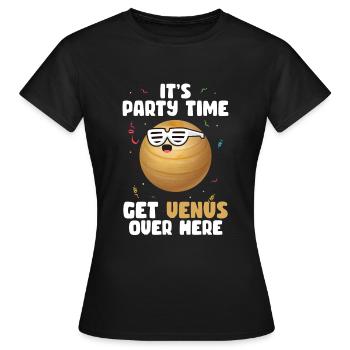 Venus - Frauen T-Shirt - Schwarz - Vorne - AI Model Female 172 dark (172cm)