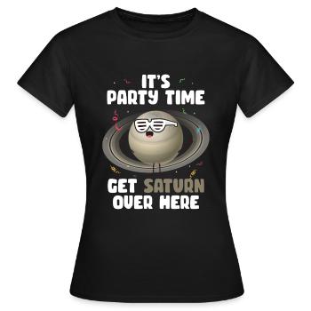 Saturn - Frauen T-Shirt - Schwarz - Vorne - AI Model Female 172 dark (172cm)