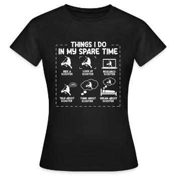 Scooter Scooter Scooter Cadeau - T-shirt Femme - noir - Devant - AI Model Female 172 dark (172cm)
