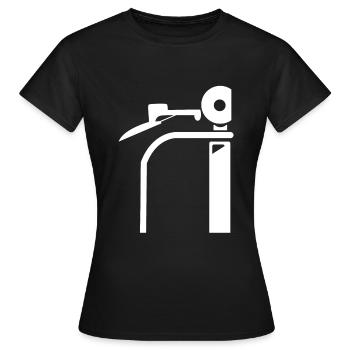 Scooter Scooter Scooter Cadeau - T-shirt Femme - noir - Devant - AI Model Female 172 dark (172cm)