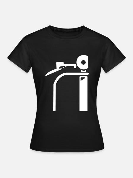 Scooter Roller Tretroller Geschenk - Frauen T-Shirt - Schwarz