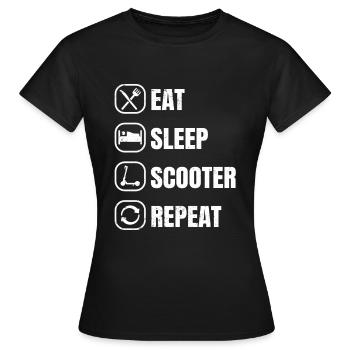 Scooter Scooter Scooter Cadeau - T-shirt Femme - noir - Devant - AI Model Female 172 dark (172cm)