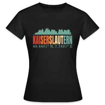 Kaiserslautern - T-shirt Femme - noir - Devant - AI Model Female 172 dark (172cm)