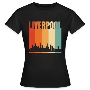 Liverpool - T-shirt Femme - noir - Devant - AI Model Female 172 dark (172cm)