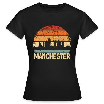Manchester - Women's T-Shirt - black - Front - AI Model Female 172 dark (172cm)