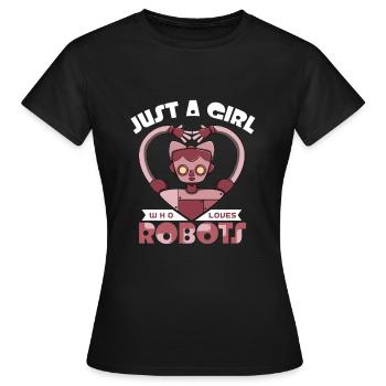 Roboter - Frauen T-Shirt - Schwarz - Vorne - AI Model Female 172 dark (172cm)