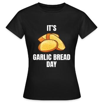 Ail Ail Pain Pain Cadeau alimentaire - T-shirt Femme - noir - Devant - AI Model Female 172 dark (172cm)
