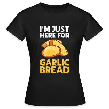 Ail Ail Pain Pain Cadeau alimentaire - T-shirt Femme - noir - Devant - AI Model Female 172 dark (172cm)