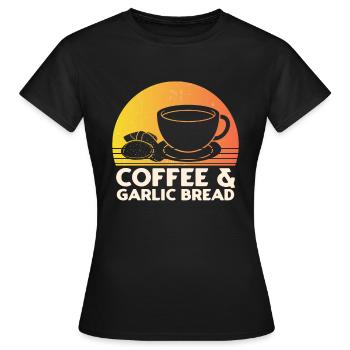 Ail Ail Pain Pain Cadeau alimentaire - T-shirt Femme - noir - Devant - AI Model Female 172 dark (172cm)