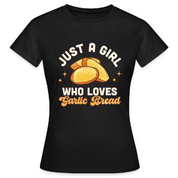 Ail Ail Pain Pain Cadeau alimentaire - T-shirt Femme - noir - Devant - AI Model Female 172 dark (172cm)