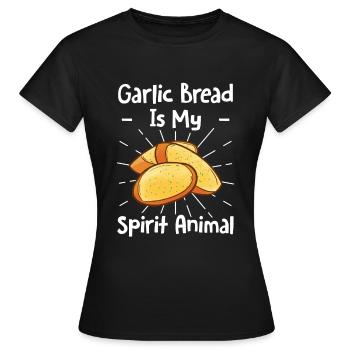 Ail Ail Pain Pain Cadeau alimentaire - T-shirt Femme - noir - Devant - AI Model Female 172 dark (172cm)