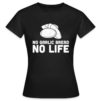 Ail Ail Pain Pain Cadeau alimentaire - T-shirt Femme - noir - Devant - AI Model Female 172 dark (172cm)
