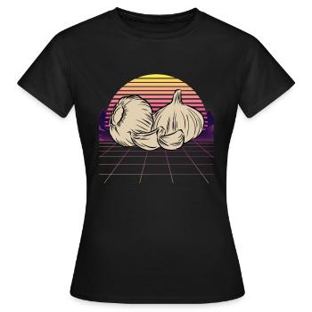 Ail Ail Pain Pain Cadeau alimentaire - T-shirt Femme - noir - Devant - AI Model Female 172 dark (172cm)