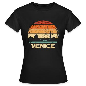 Venise - T-shirt Femme - noir - Devant - AI Model Female 172 dark (172cm)