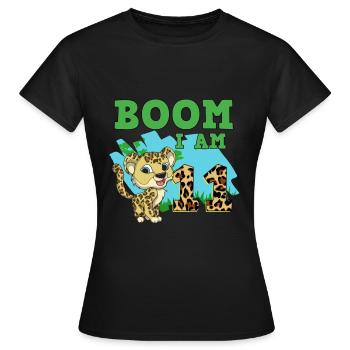 11th birthday leopard - Women's T-Shirt - black - Front - AI Model Female 172 dark (172cm)