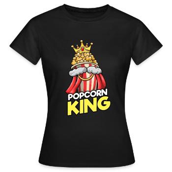 Popcorn King - T-shirt Femme - noir - Devant - AI Model Female 172 dark (172cm)