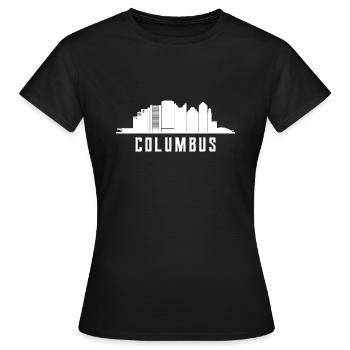 Horizon de Columbus - T-shirt Femme - noir - Devant - AI Model Female 172 dark (172cm)