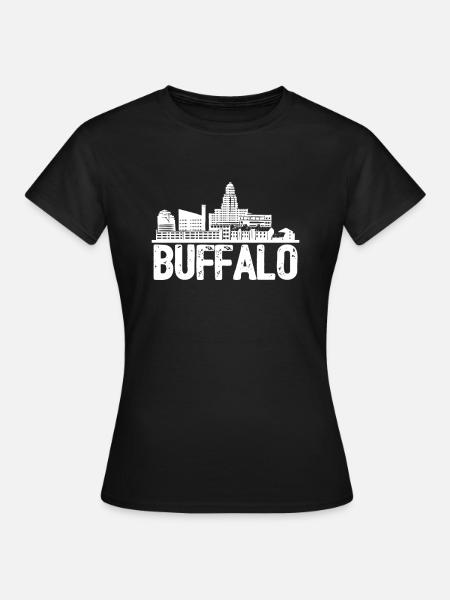 Buffalo Skyline - Frauen T-Shirt - Schwarz
