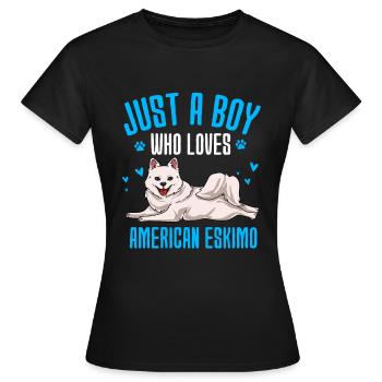 Esquimau d’Amérique - T-shirt Femme - noir - Devant - AI Model Female 172 dark (172cm)