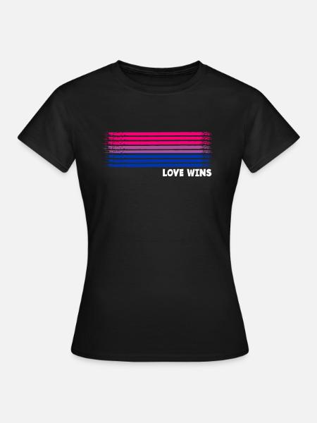 Bisexual Pride Flagge Geschenk - Frauen T-Shirt - Schwarz