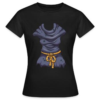Costume de sorcière - T-shirt Femme - noir - Devant - AI Model Female 172 dark (172cm)