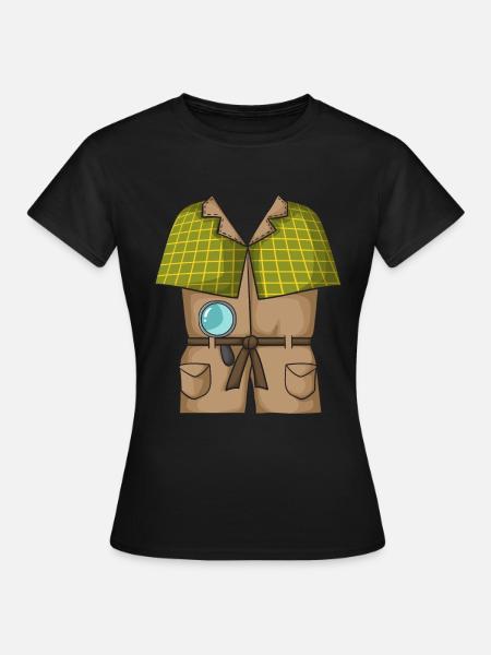 Detektiv-Kostüm - Frauen T-Shirt - Schwarz