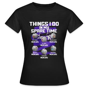 Mercure - T-shirt Femme - noir - Devant - AI Model Female 172 dark (172cm)