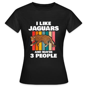 Jaguar - T-shirt Femme - noir - Devant - AI Model Female 172 dark (172cm)