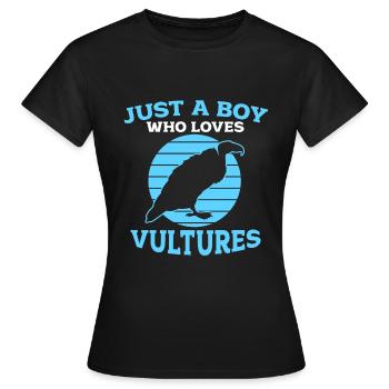 Vautour - T-shirt Femme - noir - Devant - AI Model Female 172 dark (172cm)