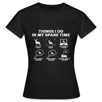 Antilope - T-shirt Femme - noir - Devant - AI Model Female 172 dark (172cm)