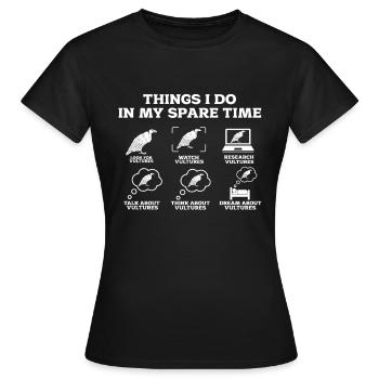 Vulture - Women's T-Shirt - black - Front - AI Model Female 172 dark (172cm)