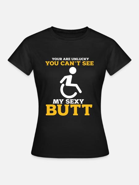 Rollstuhl - Frauen T-Shirt - Schwarz